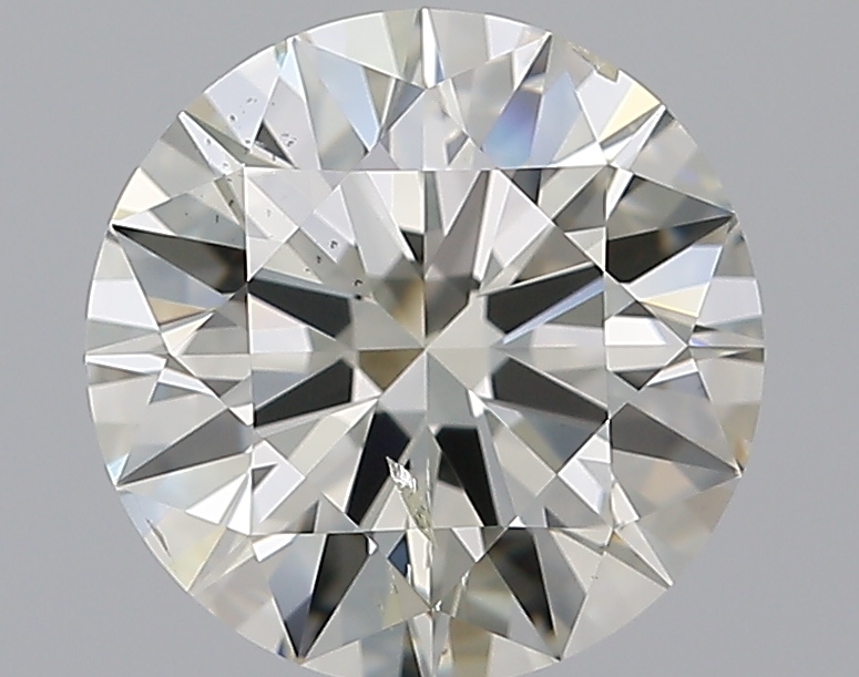 3 CaratK-SI2 EX Cut Round Diamond