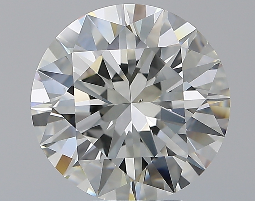 5.01 CaratJ-SI1 EX Cut Round Diamond