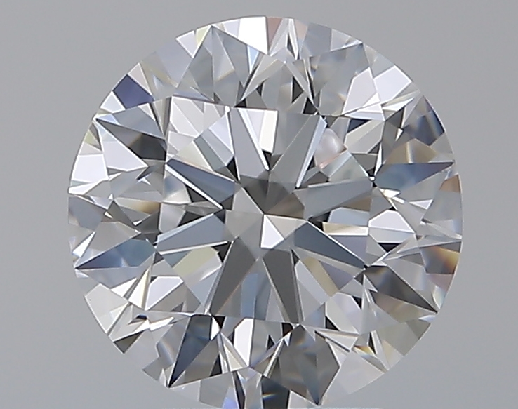 3.36 CaratD-VVS2 EX Cut Round Diamond