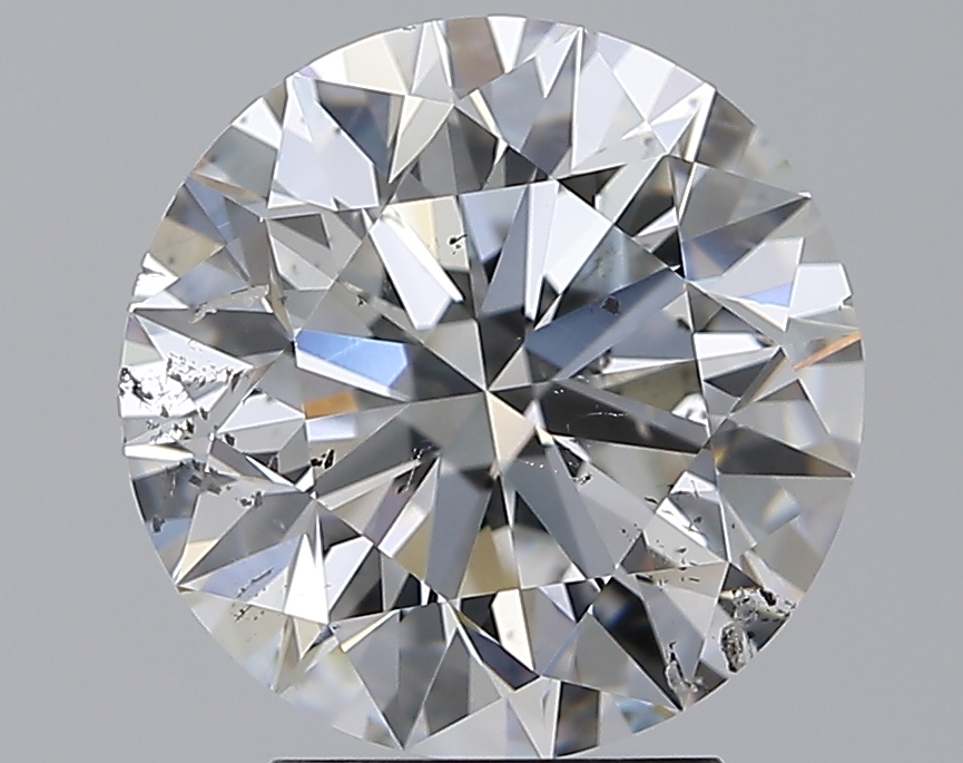 3.51 CaratE-SI2 EX Cut Round Diamond