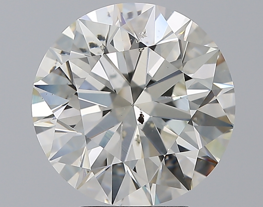 5.01 CaratJ-SI2 EX Cut Round Diamond
