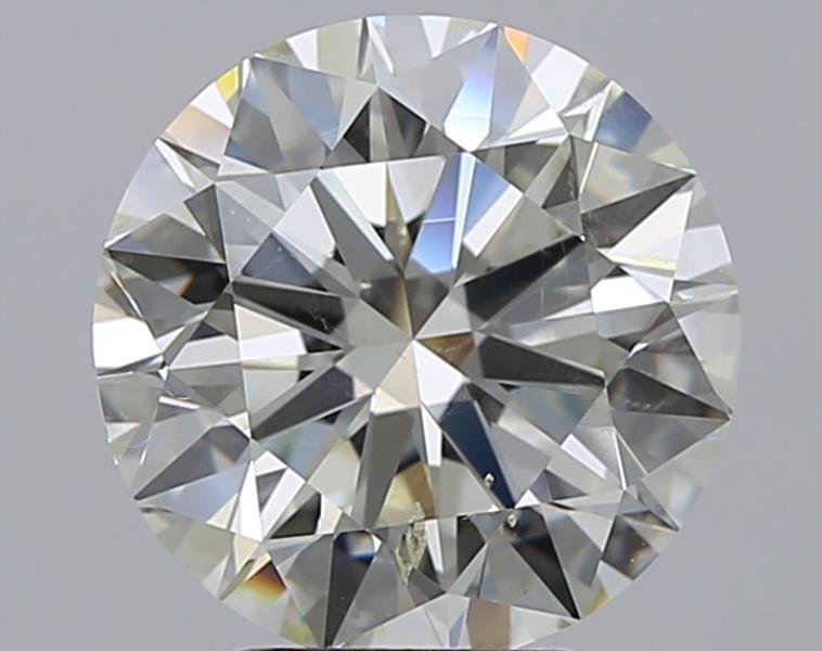4.01 CaratL-SI2 EX Cut Round Diamond