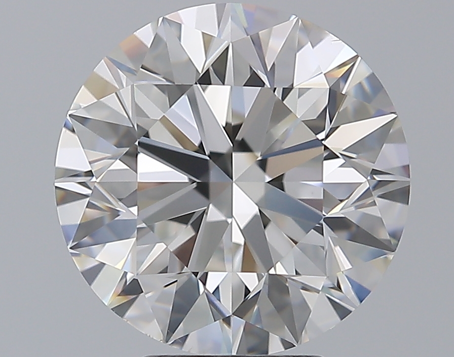 5.01 CaratF-VS2 EX Cut Round Diamond