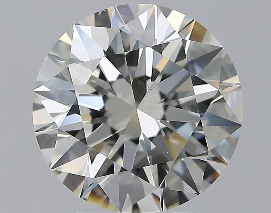3.6 CaratJ-SI1 EX Cut Round Diamond