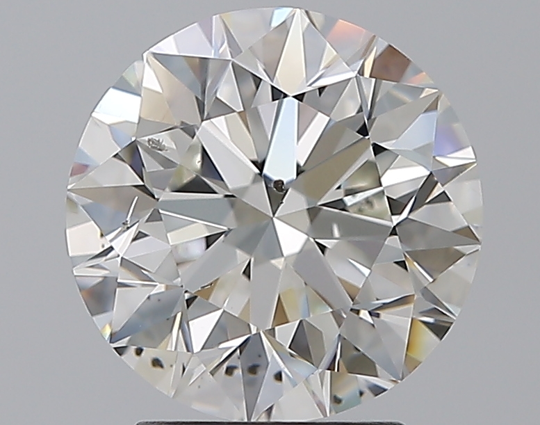 3.01 CaratH-SI1 EX Cut Round Diamond
