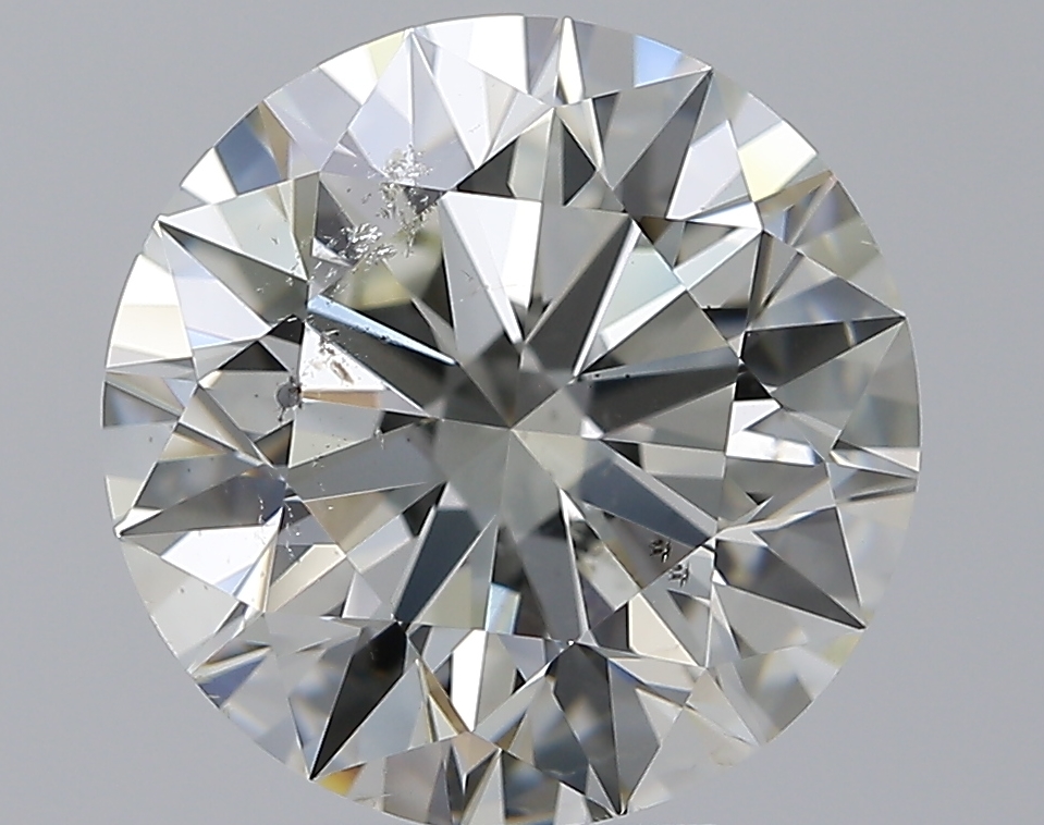 5.01 CaratK-SI2 EX Cut Round Diamond