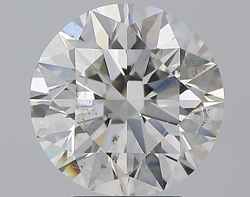 4.01 CaratH-SI2 EX Cut Round Diamond